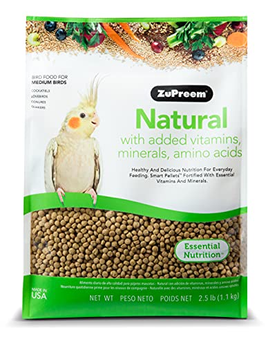 ZuPreem-Natural-Medium-Bird-Food-25-lb ZuPreem Natural Medium Bird Food, 2.5 lb - Image 1