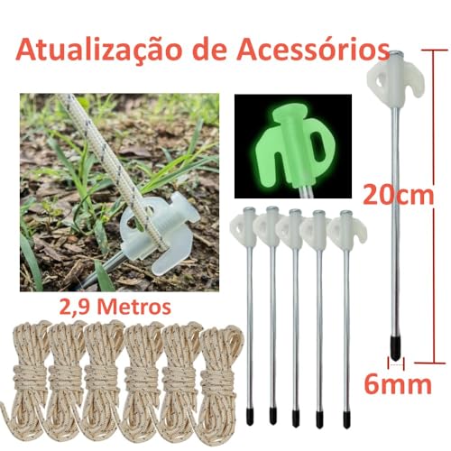 Joyfox Tenda Gazebo Para Barraca Camping, PortáTil Tela Toldo ProteçãO Uv 50+ Upf E ImpermeáVe (4 *