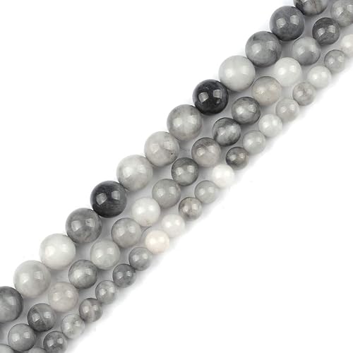 Vista 16 de Cuentas de morganita natural de 0.31 pulgadas (0.315 in), espaciador redondo, cuentas de piedra sueltas para hacer joyas