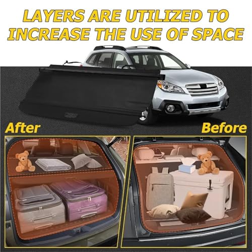 Separador carga Subaru Outback evita robos ocultando tus maletas 6