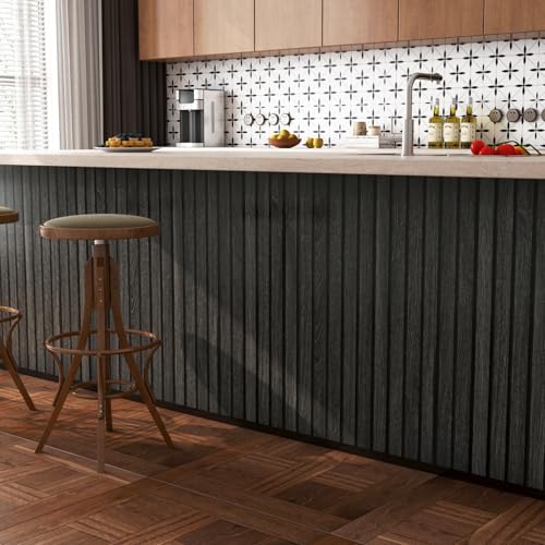 Papier peint à lattes en bois imperméable pour rénover
