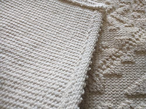 TAPPETO GIGLIO elegante stile Sardegna 100% cotone...