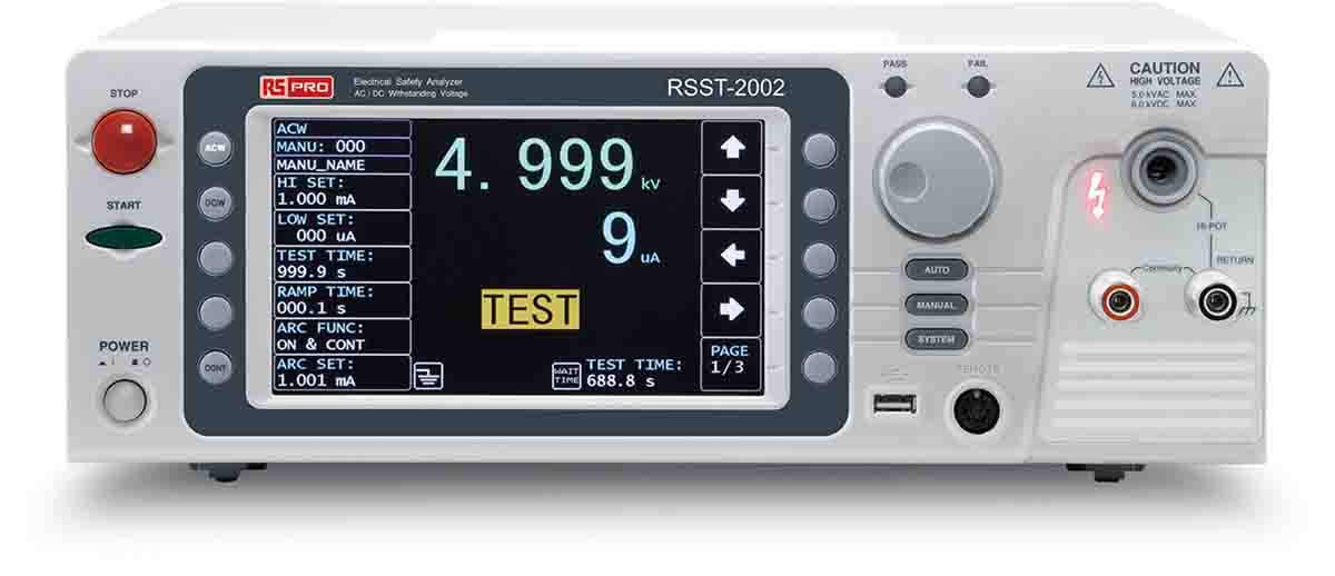 RS PRO RSST-2003 Isolationsprüfer 50 V, 40mA, 5000 V dc Isolationsprüfer CAT I