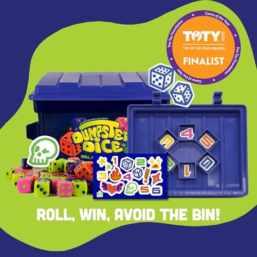 image for Big Discoveries Dumpster Dice - Fast-Paced Family Dice Game | Fun 4-Pl