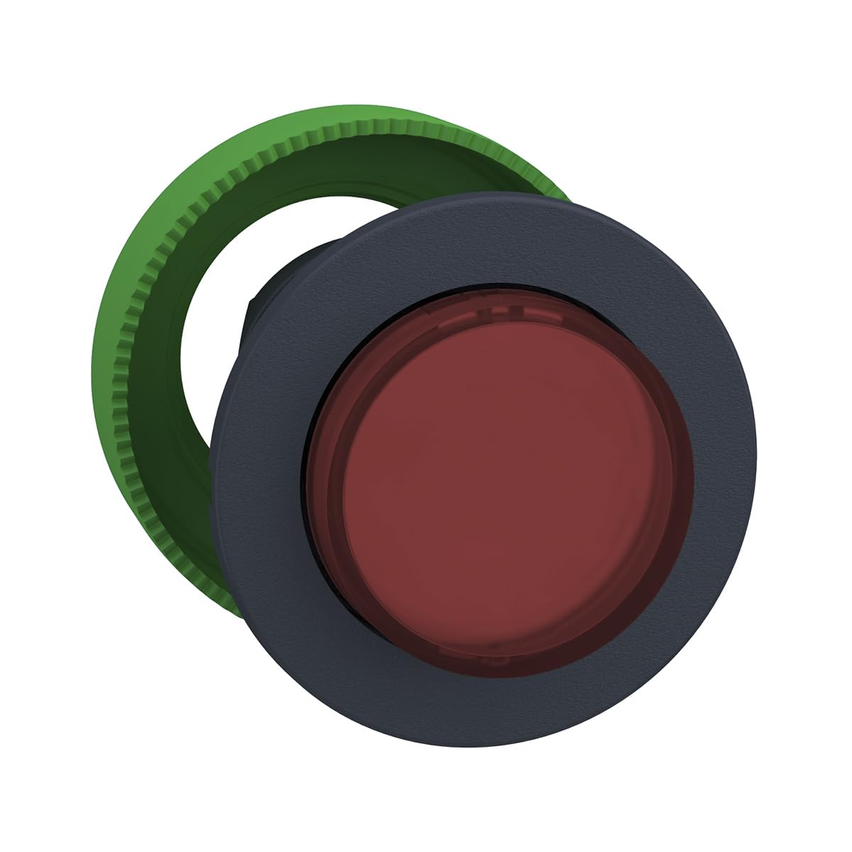 CABEZA PULS.FLUSH LUM.ROJO SALIENTE LED