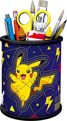 Ravensburger 3D Puzzle 11257 - Utensilo Pokémon Pikachu - 54 Teile - Stiftehalter für Pokémon Fans ab 6 Jahren… – Bild 4