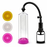 Pompa Pene Trasparente ⌀6.5cm masturbatore per uomo Lunghezza penis pump 21,5cm Pompa per Pene vacuum device professionale ingrandimento TPR facile da usare per avere duro cresce FOPS P02