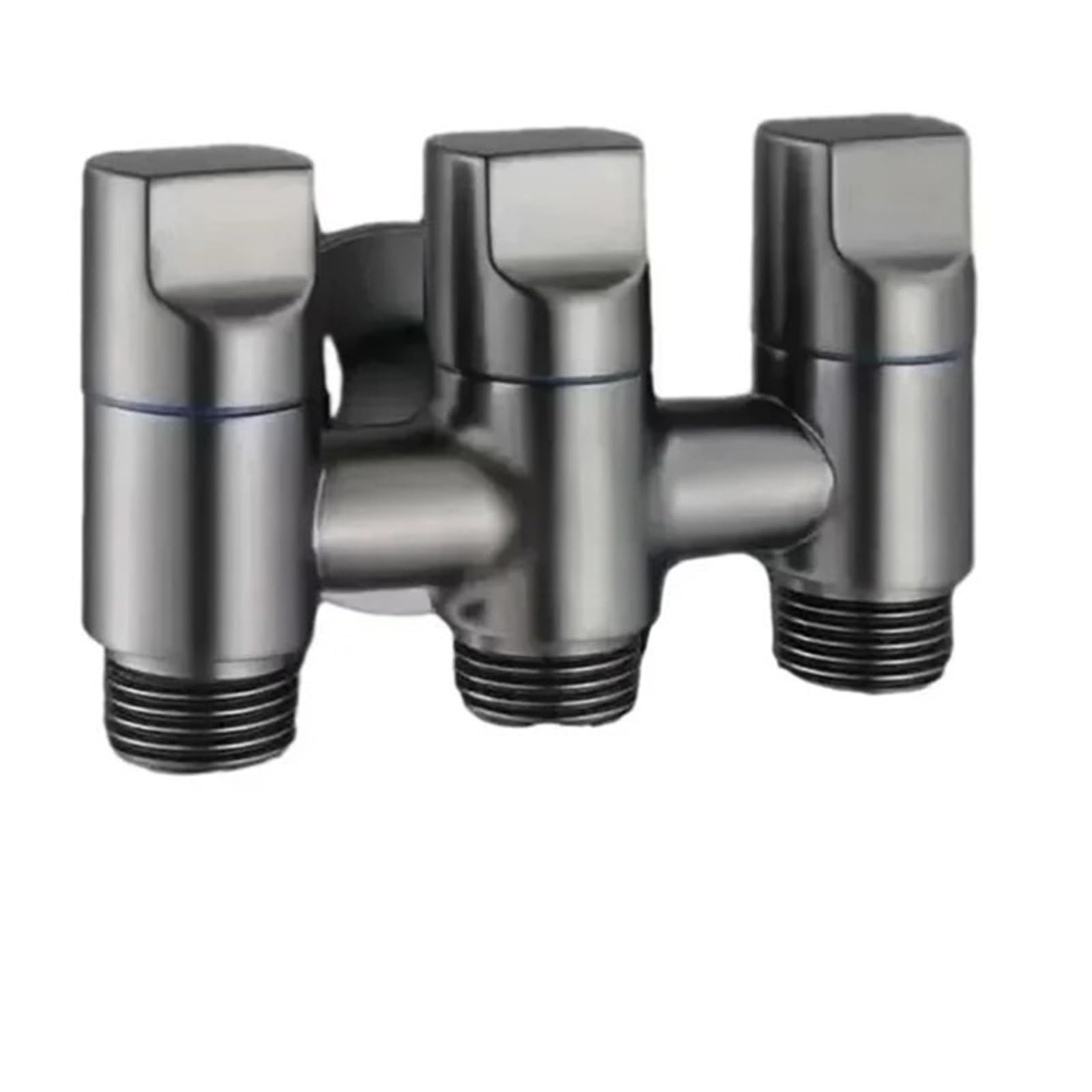 Yilwpv Blackgray 3 Way Angle Valve Faucet With The Three Diverter For Kitchen Bathroom For Bathroom(Blackgray)