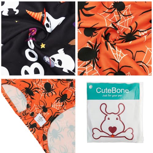 Image of CuteBone Dog Shirts 2-Pack Soft Pet Clothes Breathable Summer Vest for Small Puppy and Stretchy Cat Apparel