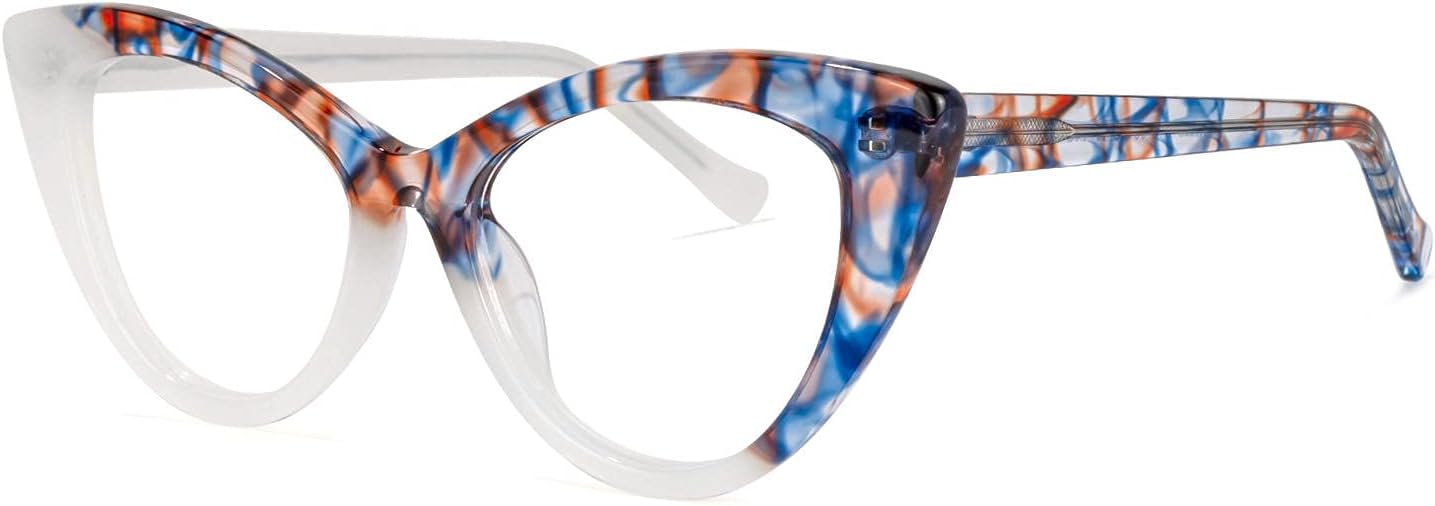 Voogueme Cat Eye Blue Light Glasses for Women, Block UV Anti Eyestrain Eyewear Antoinette GWA454518-05, Medium