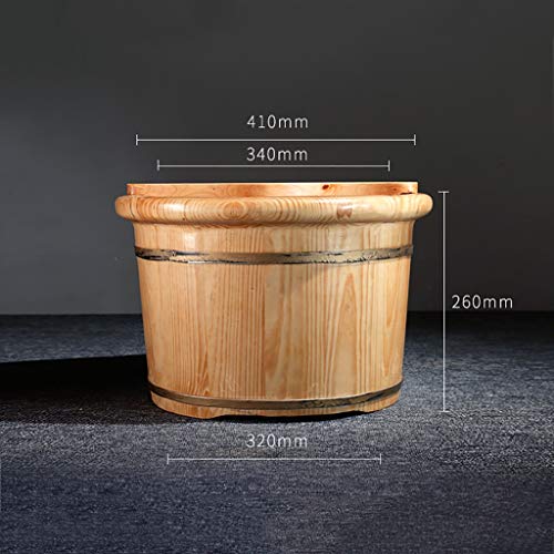 Barril de Madera para Spa de Pies 26cm con Tapa miniatura 5