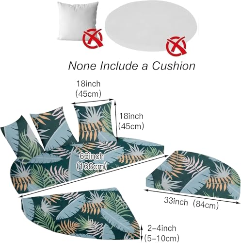 Housse de coussin pour daybed extérieur contre les matelas usés - 7