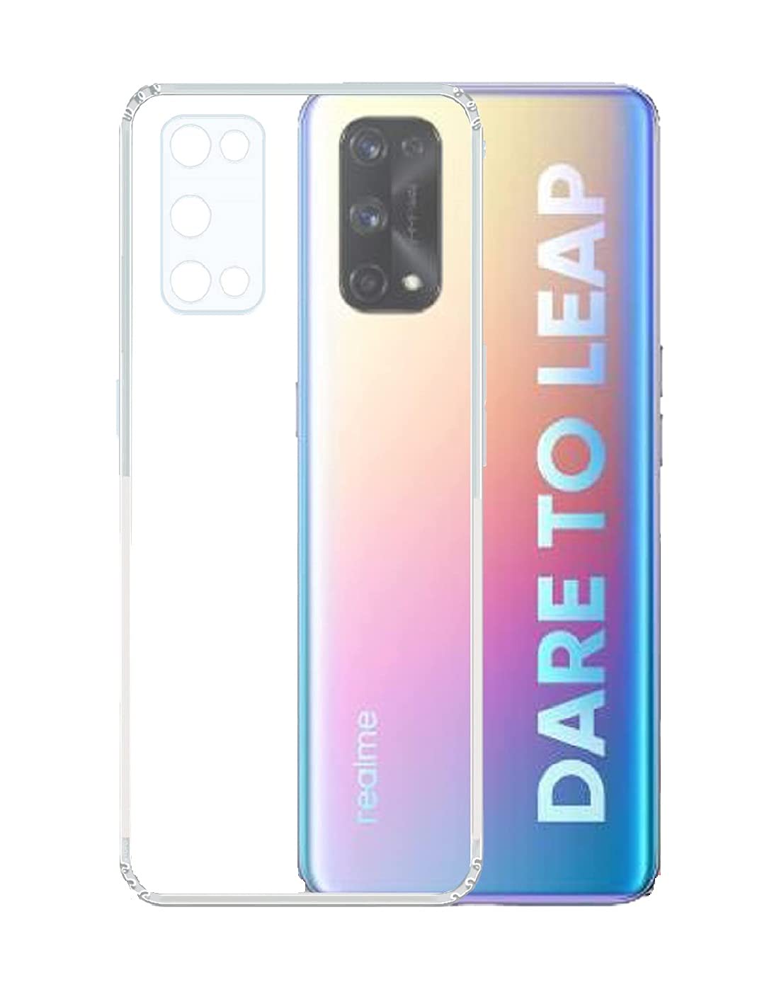 AmtrixCrystal Clear Fully Transparent Cases and Cover Compatible with Realme X7 Pro Flexible Protective case