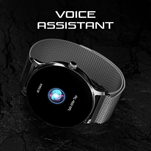 Image of Fire-Boltt Ace Luxury Phoenix AMOLED Stainless Steel Smart Watch 36.32mm (1.43 inch), 700 NITS Brightness, Stainless Steel Rotating Crown, Multipe Sports Modes & 360 Health (Silver)
