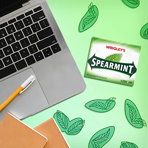 Spearmint Wrigley's Gum (3 Pack of 15 Stick Pack), 45 Count - image 5