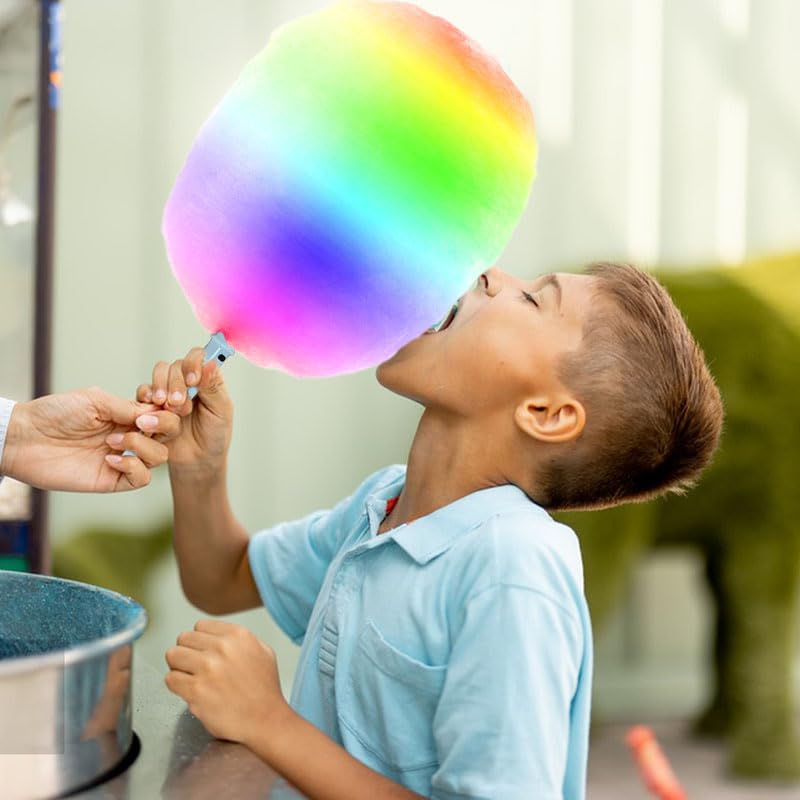 Image of 30 Pcs LED cotton candy cones,Glowing cotton candy sticks,Cotton candy holder reusable and waterproof, suitable for Christmas party (colorful)
