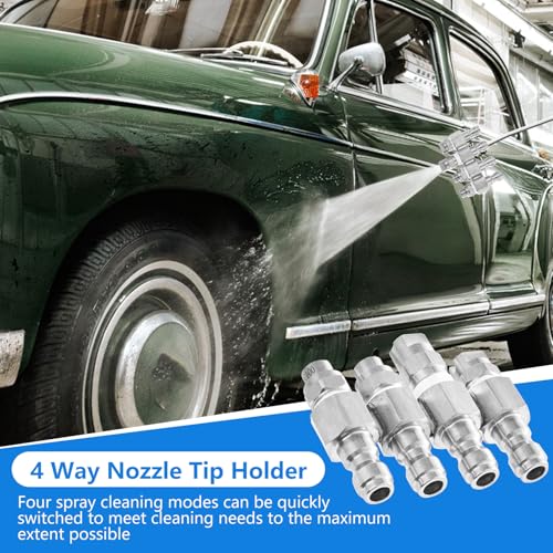 Image of 4 Way Rod Nozzle suitable for 2-3 GPM Rod Pressure Washer Nozzle