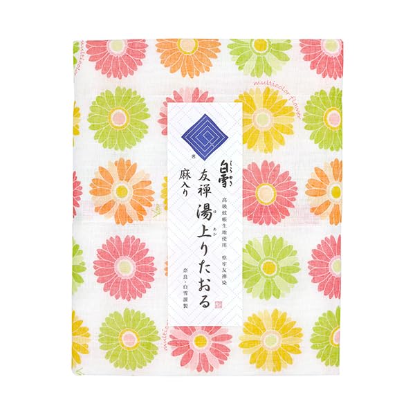 Amazon｜白雪ふきん 白雪友禅湯上りたおる／バスタオル 麻入り