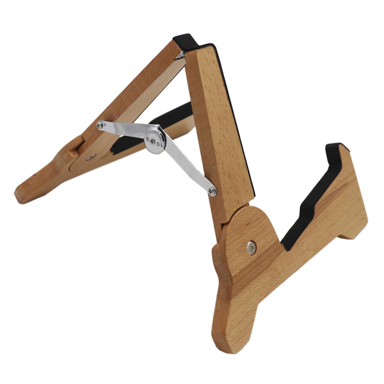 VANZACK Supporto per Chitarra in Legno Pieghevole e Rimovibile per Chitarra Elettrica e Basso, per Sala Musica o Negozio Strumenti Musicali