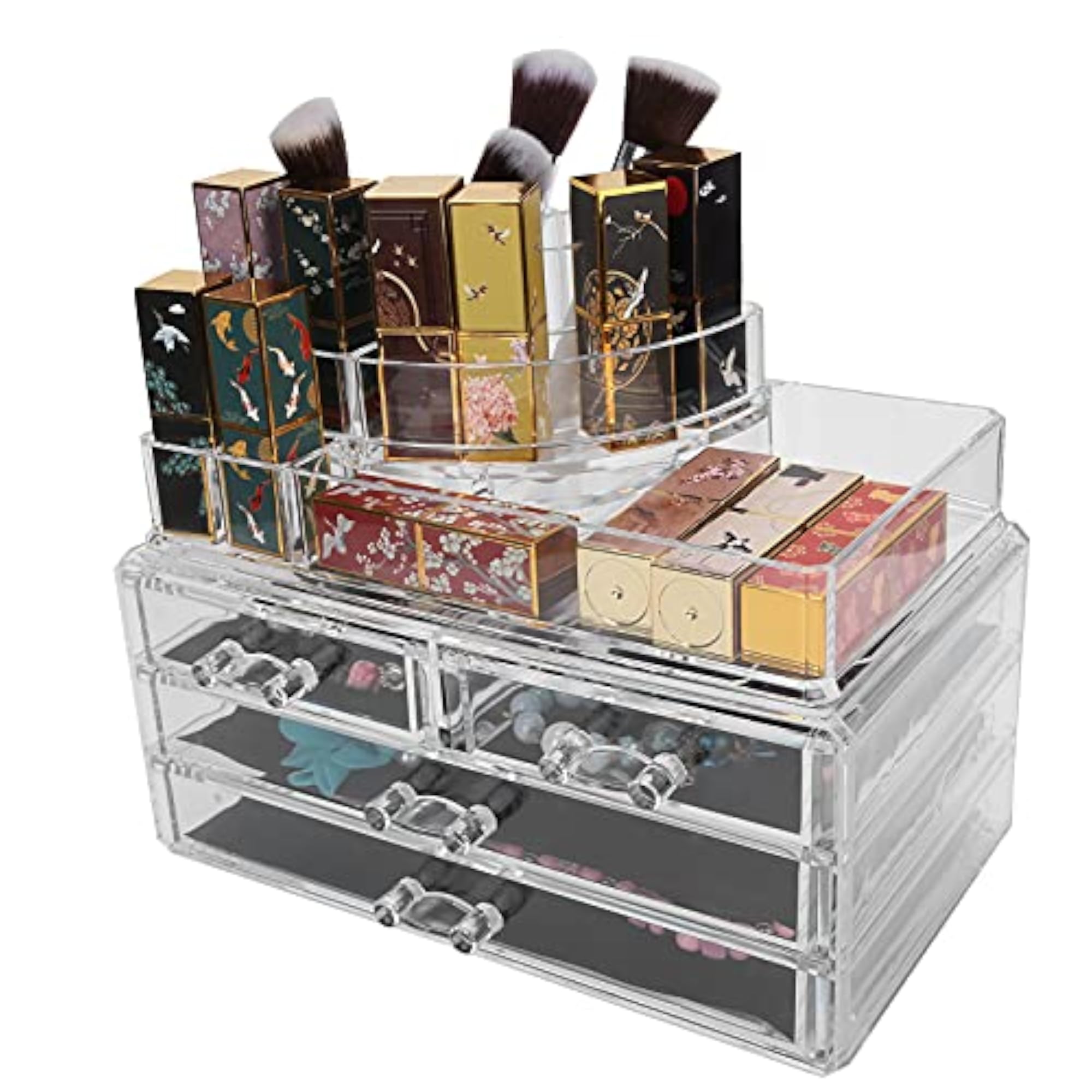 Transparent Multifunctional Jewelry Storage Box