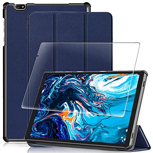 FOR VUCATIMES N20 タブレット 10.1インチ 用の ケース FOR VUCATIMES N20 タブレット 10.1インチ 用の保護カバー衝撃吸収 + FOR VUCATIMES N20 タブレット 10.1インチ 用の 強化ガラスフィルム 表面硬度9H 飛散防止処理 タブレット 専用 液晶保護フィルム 全面保護