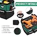GRENPRO Tool Bag 14 Inch Large Heavy Duty Tool Bag With Wide Mouth with Adjustable Shoulder Strap,Heavy Duty Tool Bag Organizer Specially Designed for Various Tools