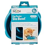 Outward Hound Fun Feeder Slo Bowl, Slow Feeder Dog Bowl, Medium/Mini, Turquoise - Image 2