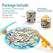 TOP BRIGHT Toddler Fishing Game Magnetic, Montessori Preschool Toys for 2 Year Old Girl Boy, Gifts for Educational Learning, Easy Storage & Portable Board Games Wooden Toy