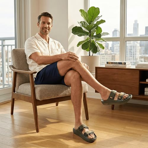 Image of KOBURG Nexa Sandals for Men| Stylish Trending | Comfortable | Super soft | Lightweight | EVA Sole | Casual Sandals | Slippers | Flip Flops for Men KF-464