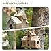 Bird House,Large Bird Houses for Outside,Hummingbird House,Bluebird Finch Wooden Hanging Birdhouse for Garden Wooden