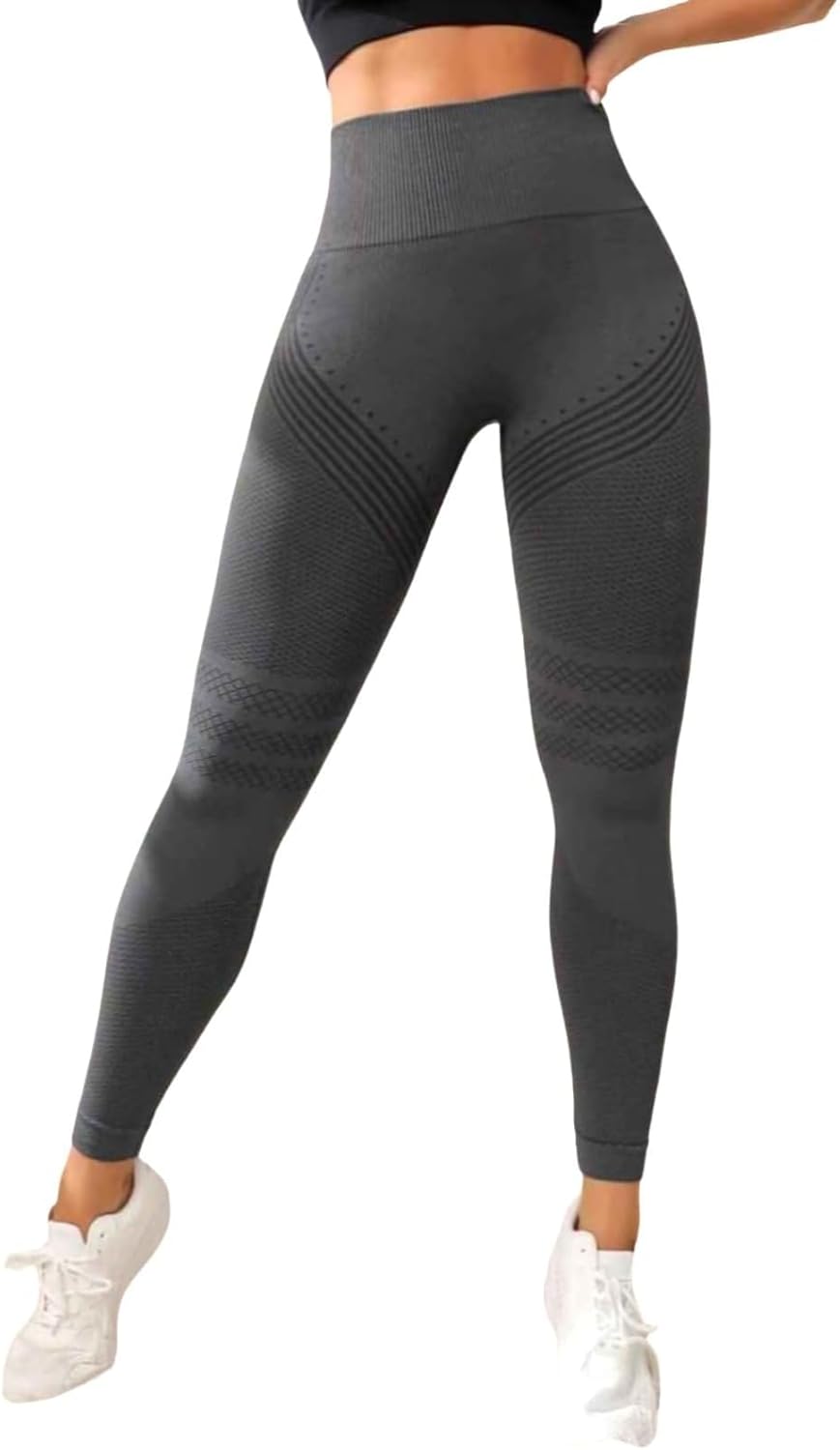 POWERCELLS - Cellulite Leggings, 3D Anti Cellulite Leggings for Women, Push-Up Sculpting Yoga Pants