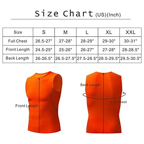 image for bpbtti Men's High Wicking Sleeveless Base Layer Cycling Running Underw