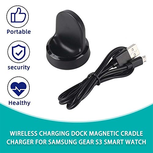 Draadloos Oplaadstation Magnetische Cradle-Oplader Voor Samsung Gear S3 Smart Watch Zwart - Afbeelding 7