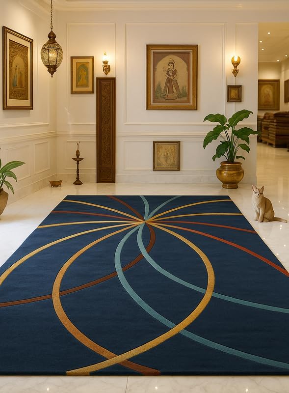 Image of Luxurious Tufted Woolen Carpet Collection Size 10 X 12 Feet (Color-Multi)