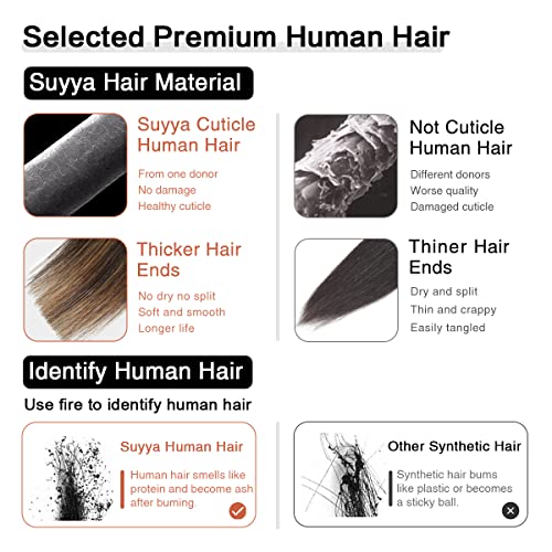 Image of SUYYA Tape In Hair Extensions Human Hair 18 Inch #P2 /8 /T2 Brown Balayage | Remy Human Hair, Invisible Skin Weft, Straight Hair, 20PCS 40G, Darkest Brown to Light Brown Balayage, Added Length & Volume