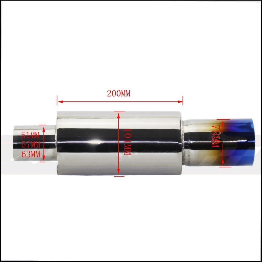 Embout d'échappement Ovale Double/Oblique Inox - 167x67xL220mm - à droite