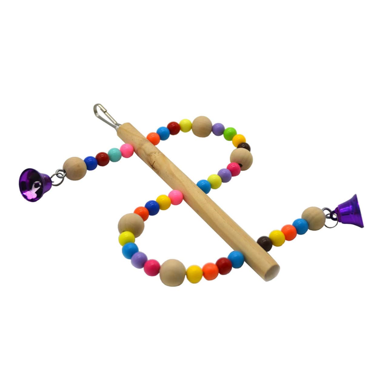 FRCOLOR 3 Pz Giocattolo Per Pappagalli Accessori Per Gabbie Per Pappagallini Giocattoli Per Parrocchetti Altalena Del Pappagallo Uccelli Di Legno Forniture Per Criceti