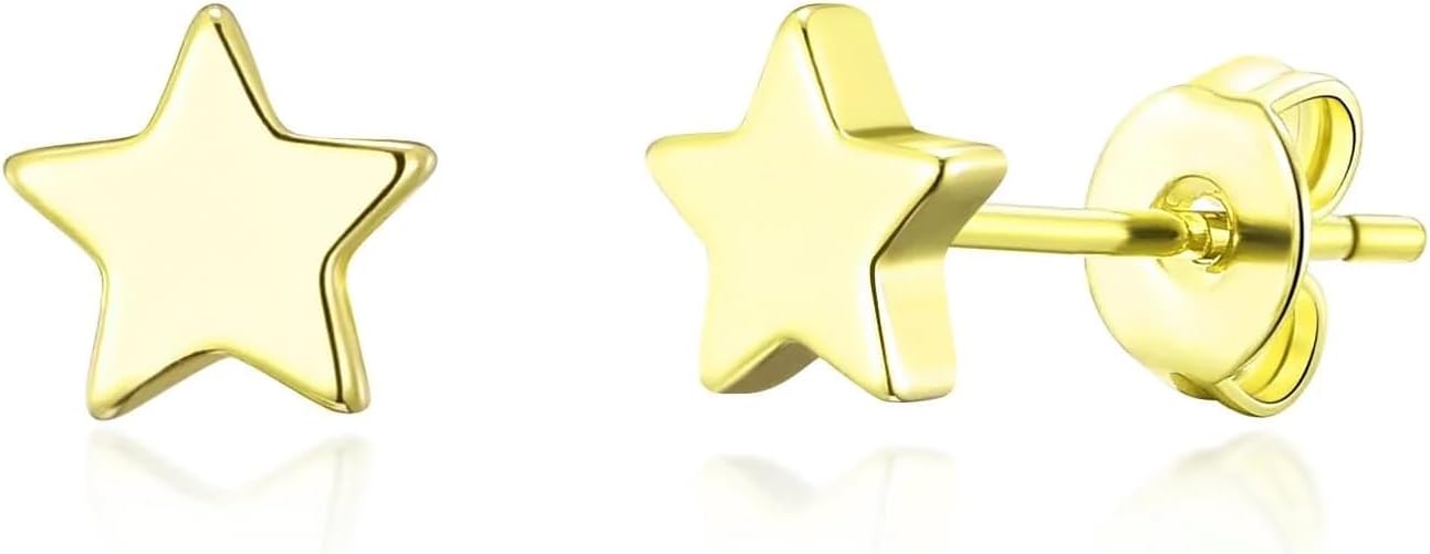 Philip Jones 18k Gold Plated Star Stud Earrings