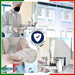 25 Mascherine FFP3 Certificate CE Italia Made in Italy BFE ≥99% | PFE ≥99% Mascherina ffp3 SANIFICATA e sigillata singolarmente. Produzione 100% Italiane