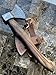 DIST AX-257, Custom Handmade Damascus Steel 13.00 Inches Axe - Gorgeous and Solid Rose Wood Handle