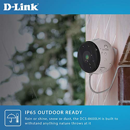 D-Link Outdoor Security Camera Wireless, Day Night Vision Home Surveillance Network System In Full Hd (Dcs-8600Lh/Lt-Us) White #TOP4