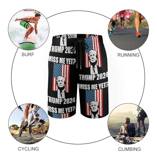 Trump Men's Swim Trunks Quick Dry Bathing Suit Beach Swimsuit Bottom Shorts4