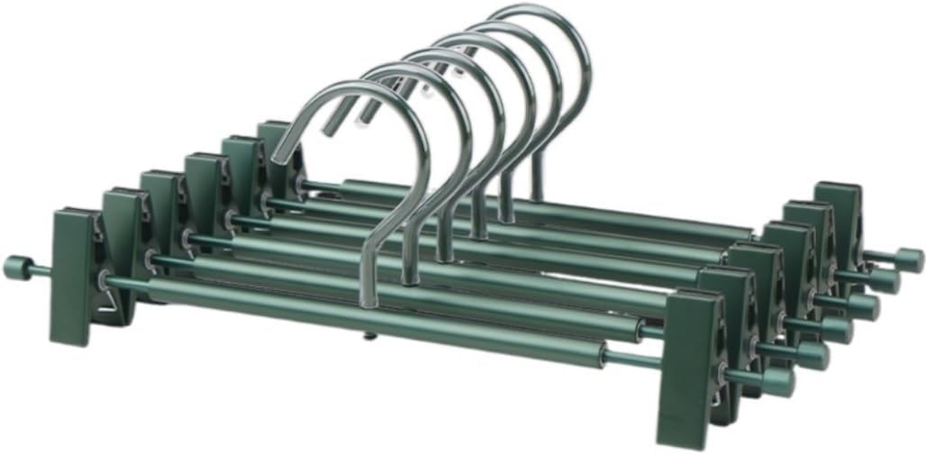 Adult Coat Hangers Aluminium Alloy Anti Slip Hangers for Towels Dress Pants Wardrobe Organizer Trouser Hanger Wardrobes Coat Rack Rails,Rose Gold-5pcs