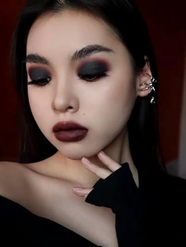 Miniatura 6 de Mysense Sombra de ojos negra mate sola,Sombra de ojos de polvo fino prensado,Maquillaje de ojo negro de larga duración de alto pigmento para día y