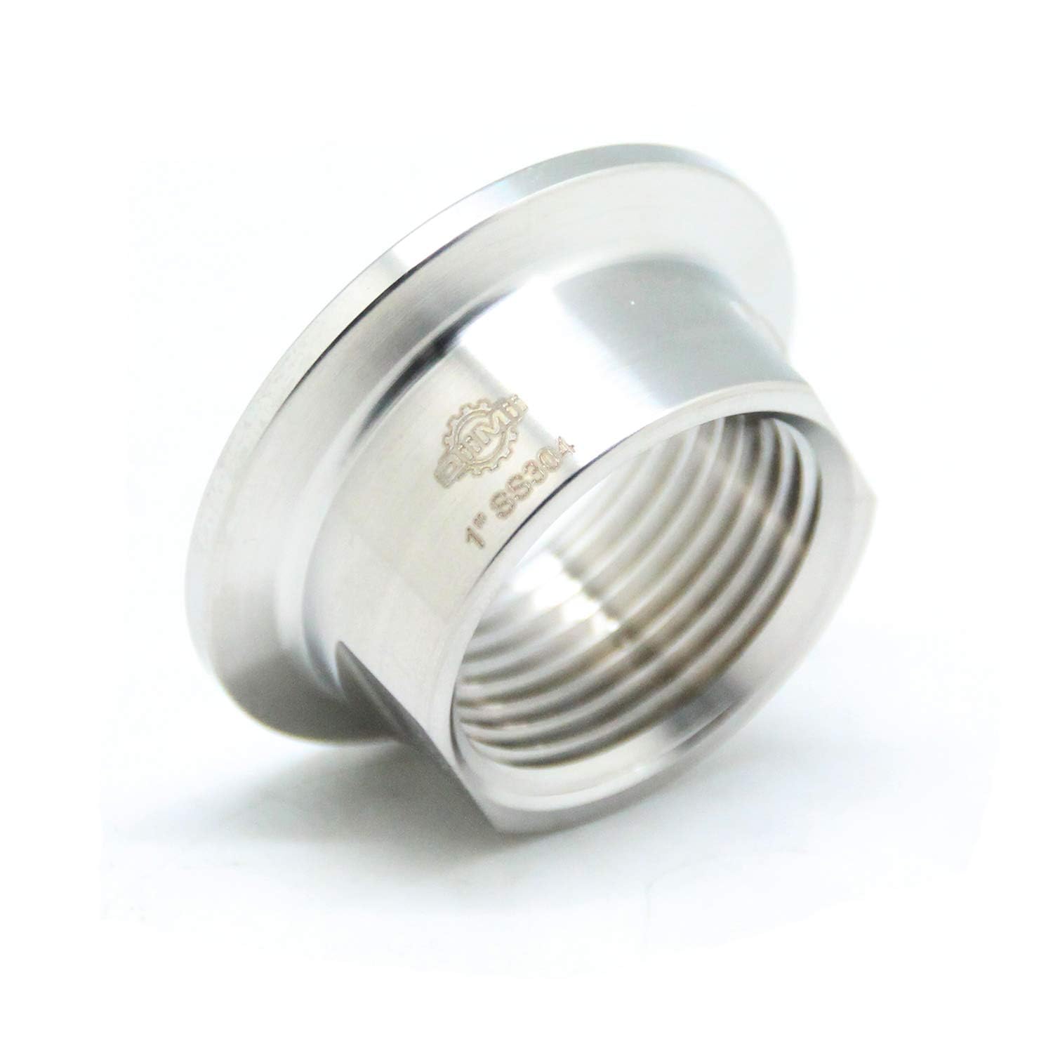QiiMii Sanitary Female Threaded Pipe Fitting to 1.5 Inch Tri Clamp (OD 50.5mm Ferrule) (Pipe Size: 3/8" NPT)
