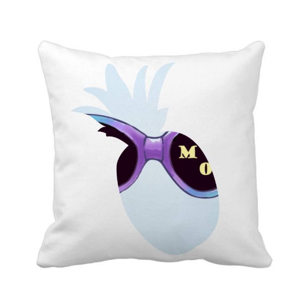 Coussin carré motif lunettes de soleil ananas colorisé pour une décoration DIY moderne