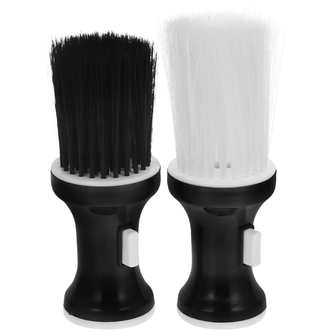 FRCOLOR Barber Neck Duster Brush 2 pack Hair Cleaning Brush for Salon Haircut Cleanup Powder Holder Soft Bristles Stand- for Ears and Neckline