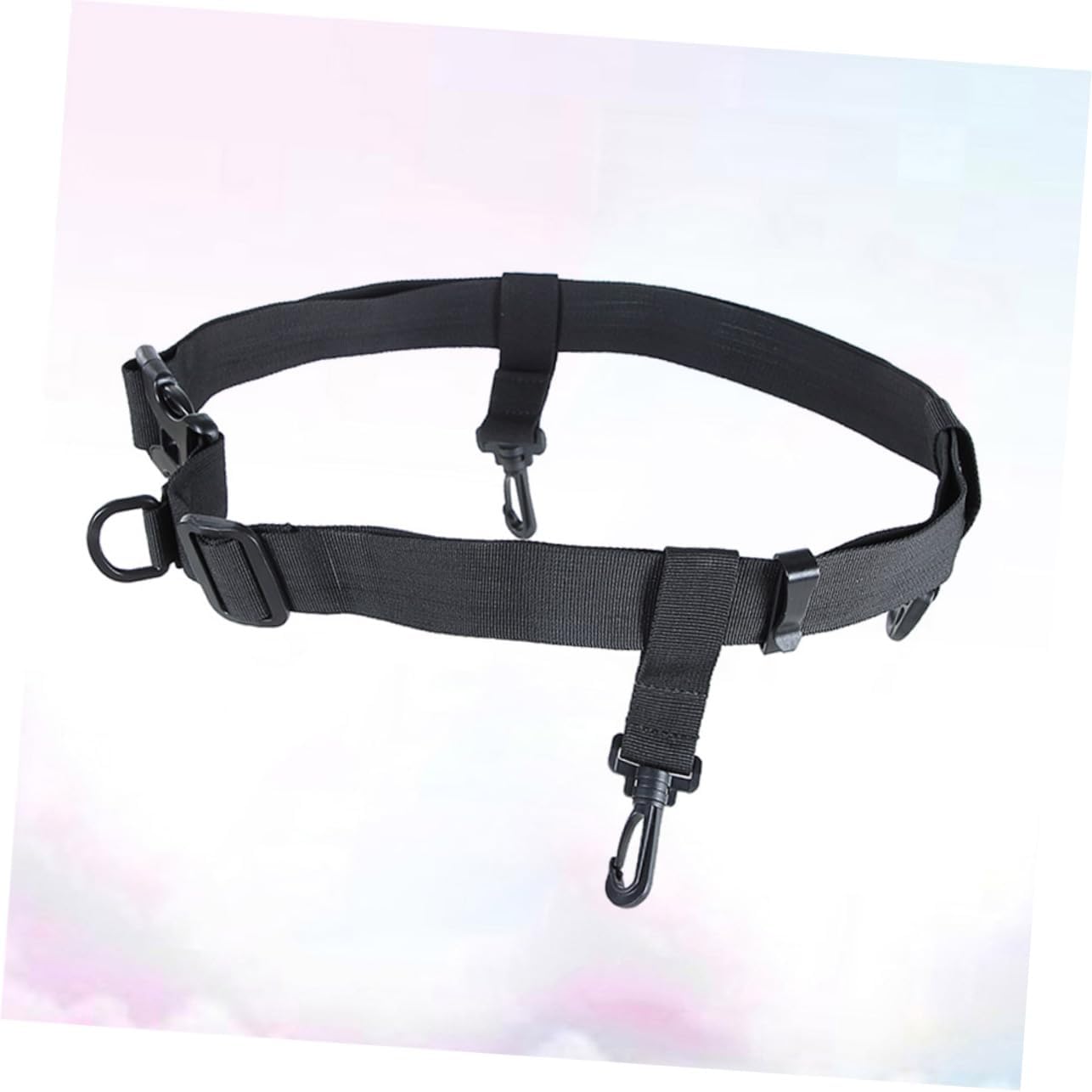 POPETPOP Fishing Tackle Accessory Adjustable Wading Belt Safety Strap for Kayak D-ring Hooks Fit Nylon Quick Release
