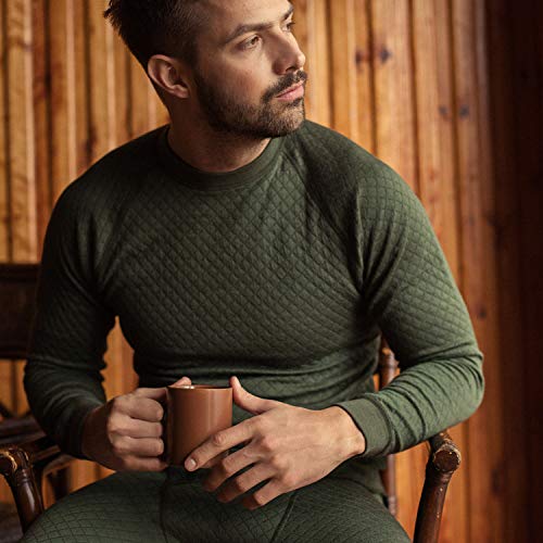3in1 Merino Wool Base Layer Mens - Thermal Shirts for Men - Merino Wool Underwear Mens 330 GSM3