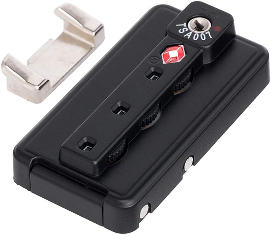 Suitcase Lock,Combination Lock, Set of A Pair S049# Type Black Password Lock Replacement suitcases/Luggage Lock for Suitcase Pull Rod Box Trunk Box DIY